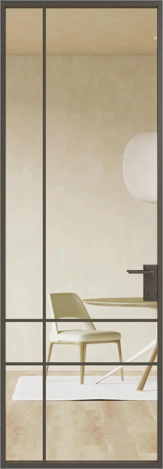 Алюминиевая дверь MINOLI 21 — SK Чёрный