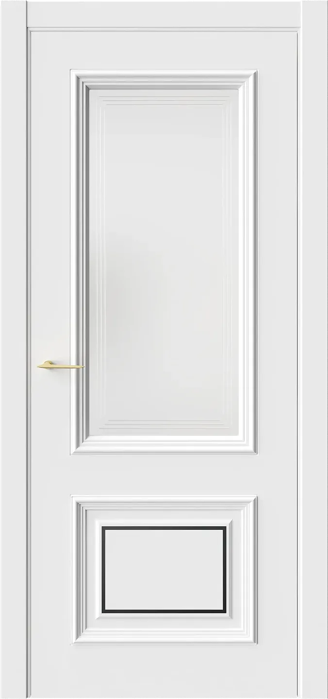 Межкомнатная дверь Брюгге 4M — Стекло 1 белое(Сатинат)