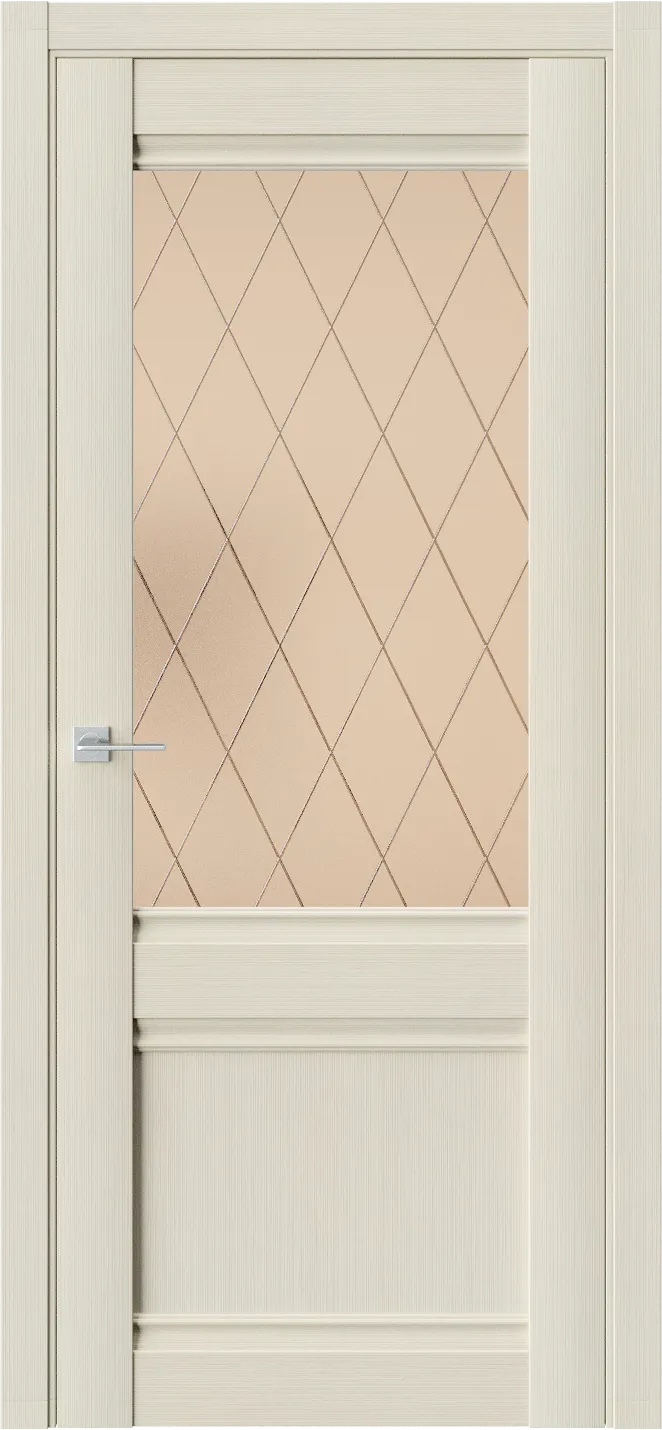 Межкомнатная дверь CHICAGO&nbspE&nbsp6 — Стекло 3 сатинат бронза