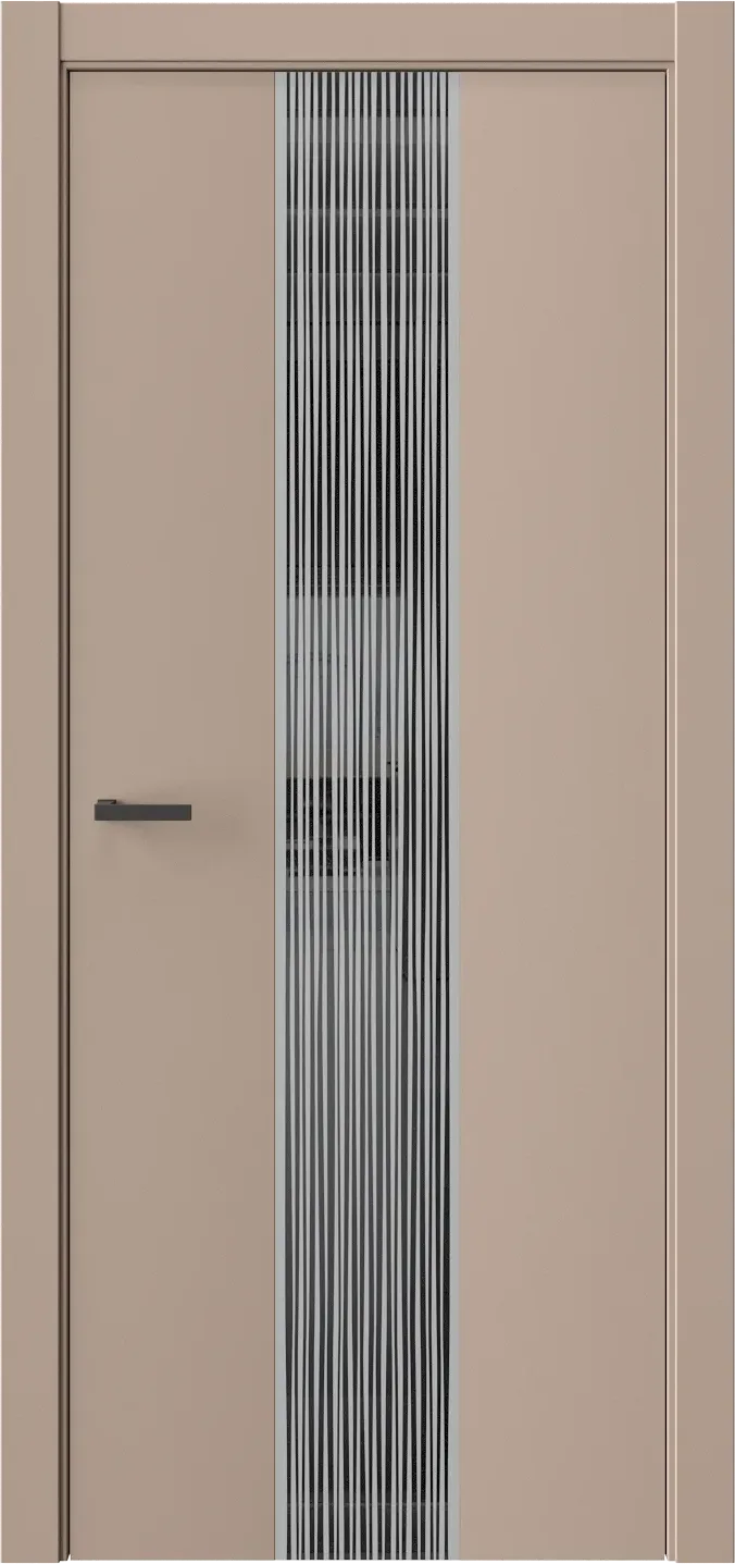 Межкомнатная дверь ЭКЗОТИКА 6E — Стекло черное(Lacobel)