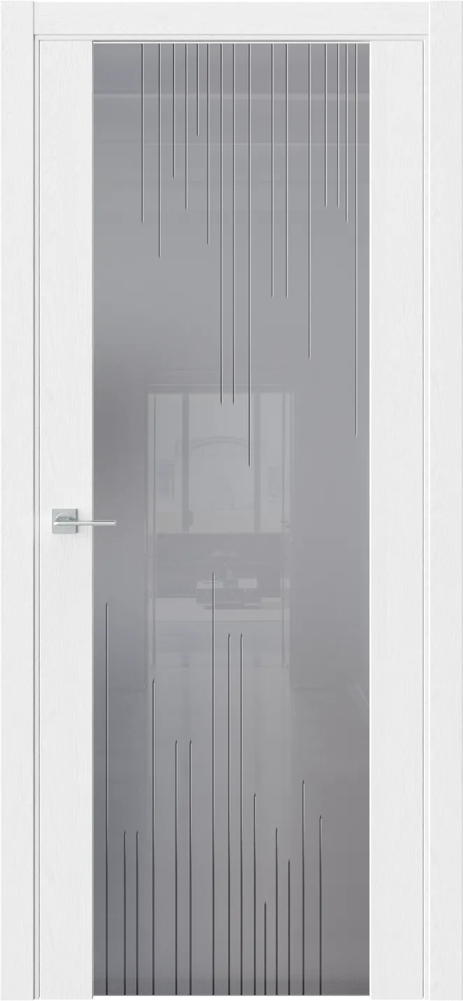 Межкомнатная дверь ELEMENT&nbsp7 — Стекло триплекс графит Гравировка Prime5