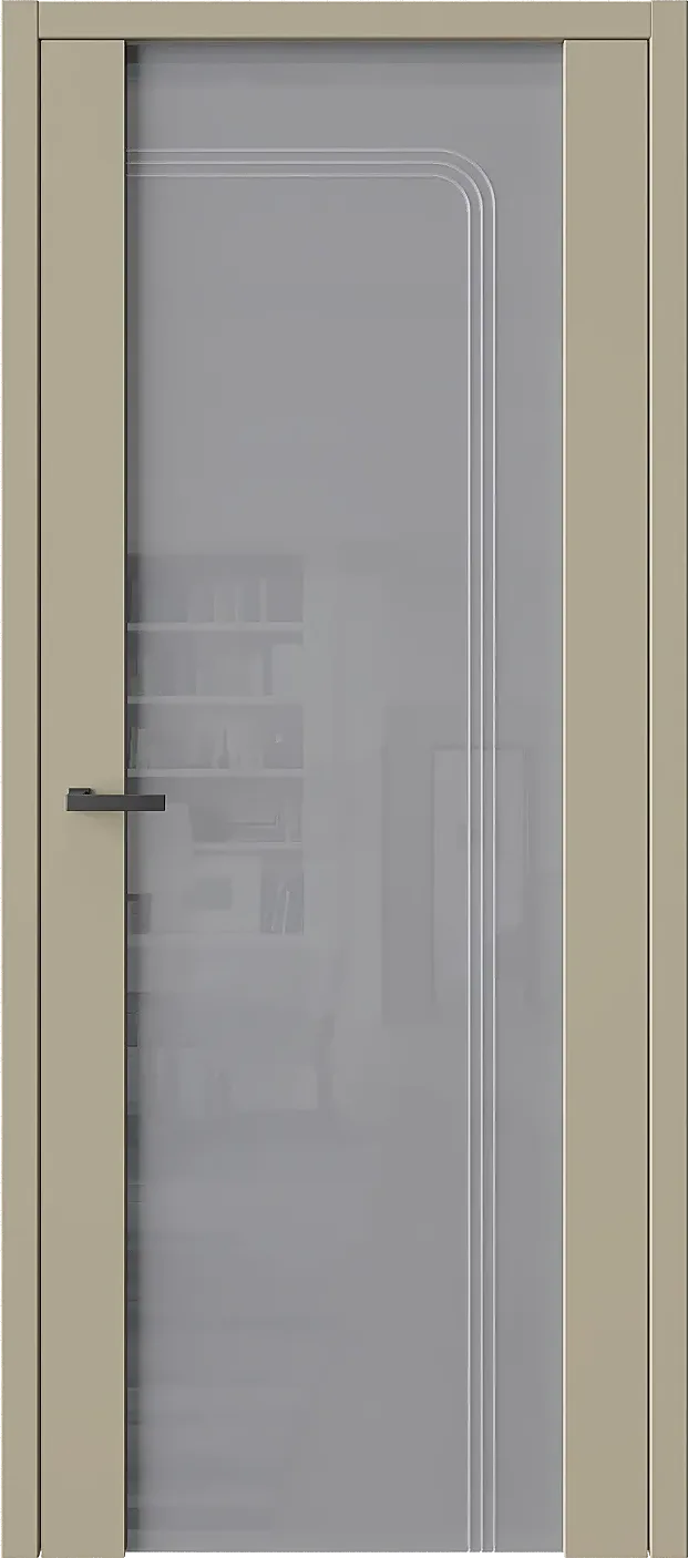 Межкомнатная дверь ELEMENT&nbsp7 — Стекло триплекс графит Глясе