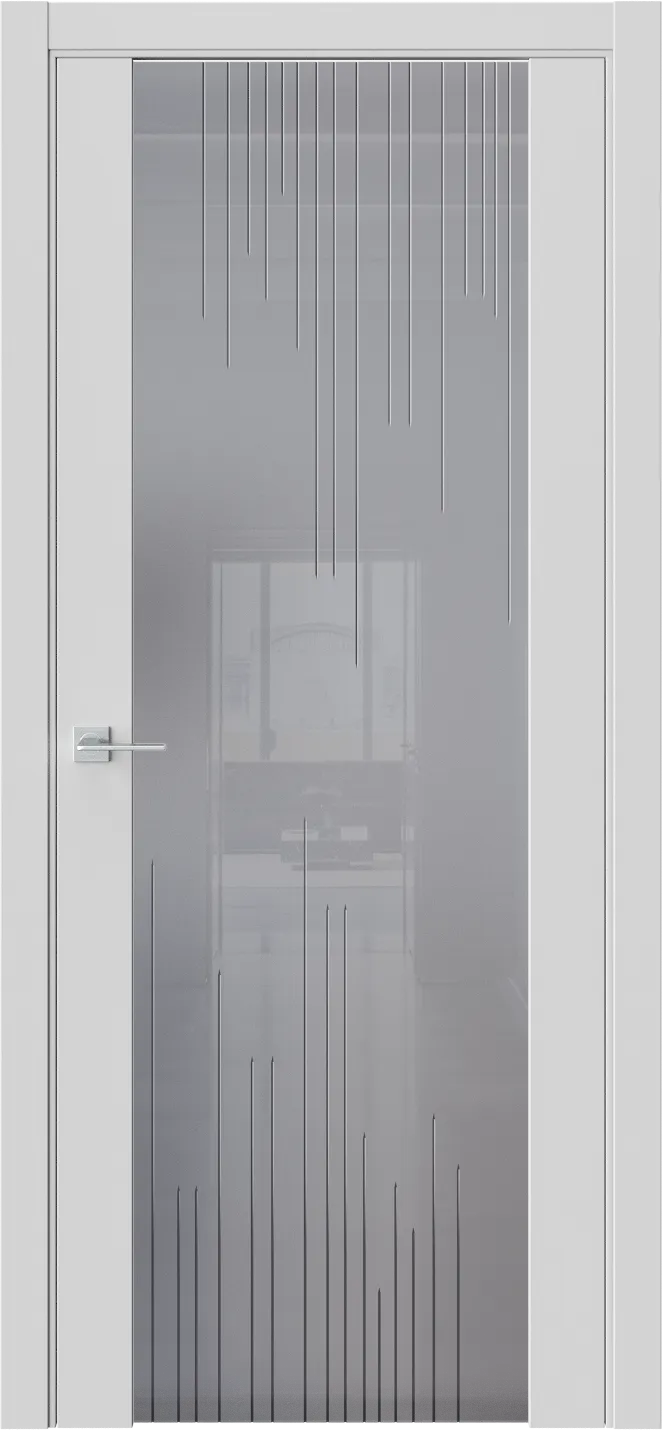 Межкомнатная дверь ELEMENT&nbsp7 — Стекло триплекс графит Гравировка Prime5