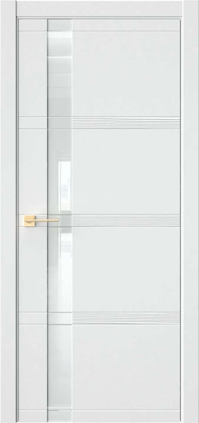 Межкомнатная дверь EVO 1D — Стекло белое(Lacobel)