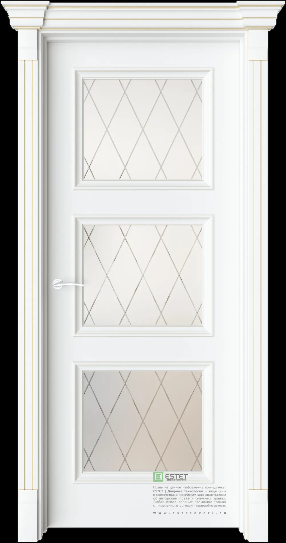 Межкомнатная дверь GE12 — C10 soft beliy GP white 2