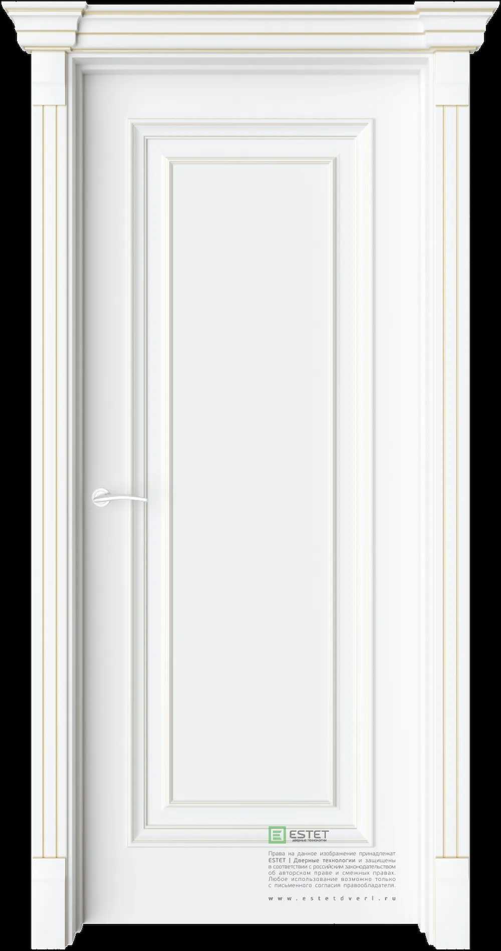 Межкомнатная дверь GE1M — C10 soft beliy GP