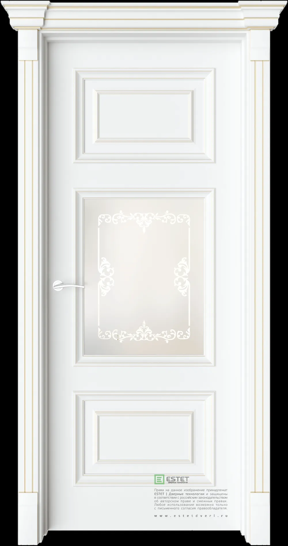Межкомнатная дверь GE9M — C10 soft beliy GP white 4