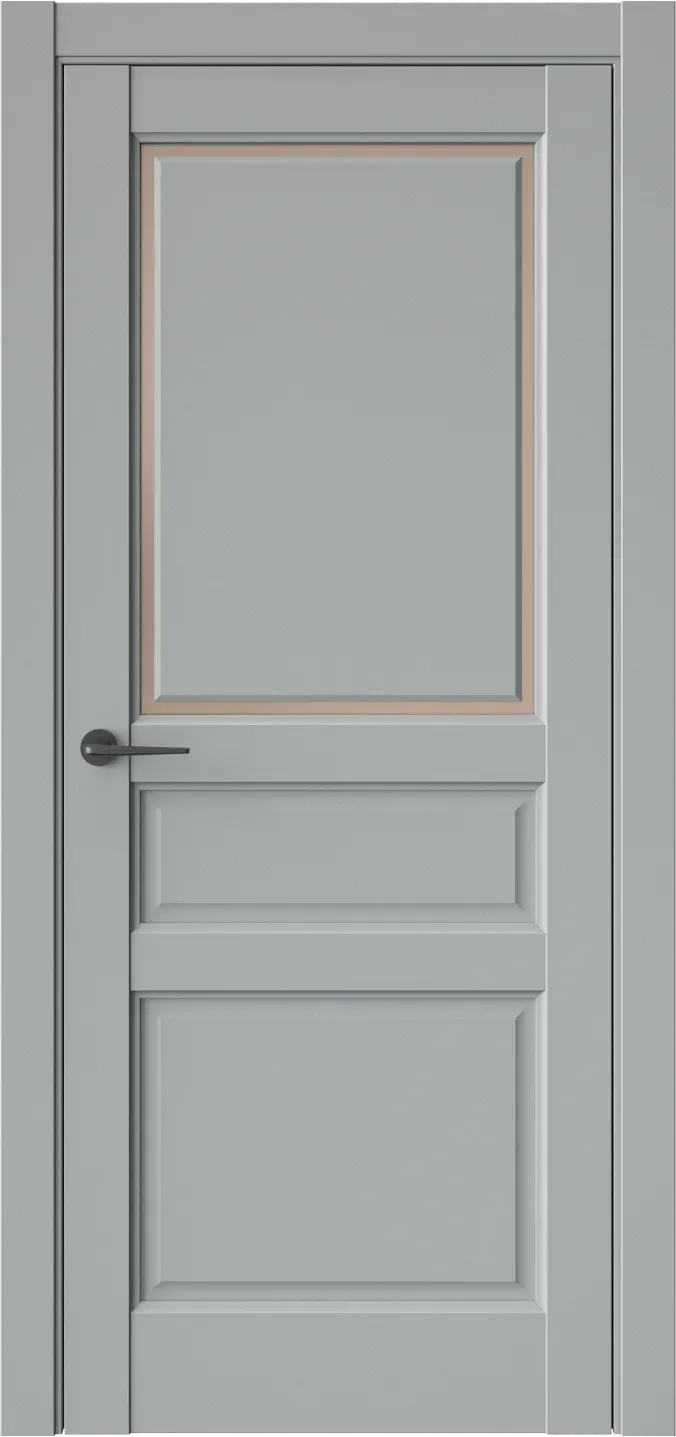 Межкомнатная дверь LEVITATE 5E — Серая гавань GLASS SATIN BRONZE