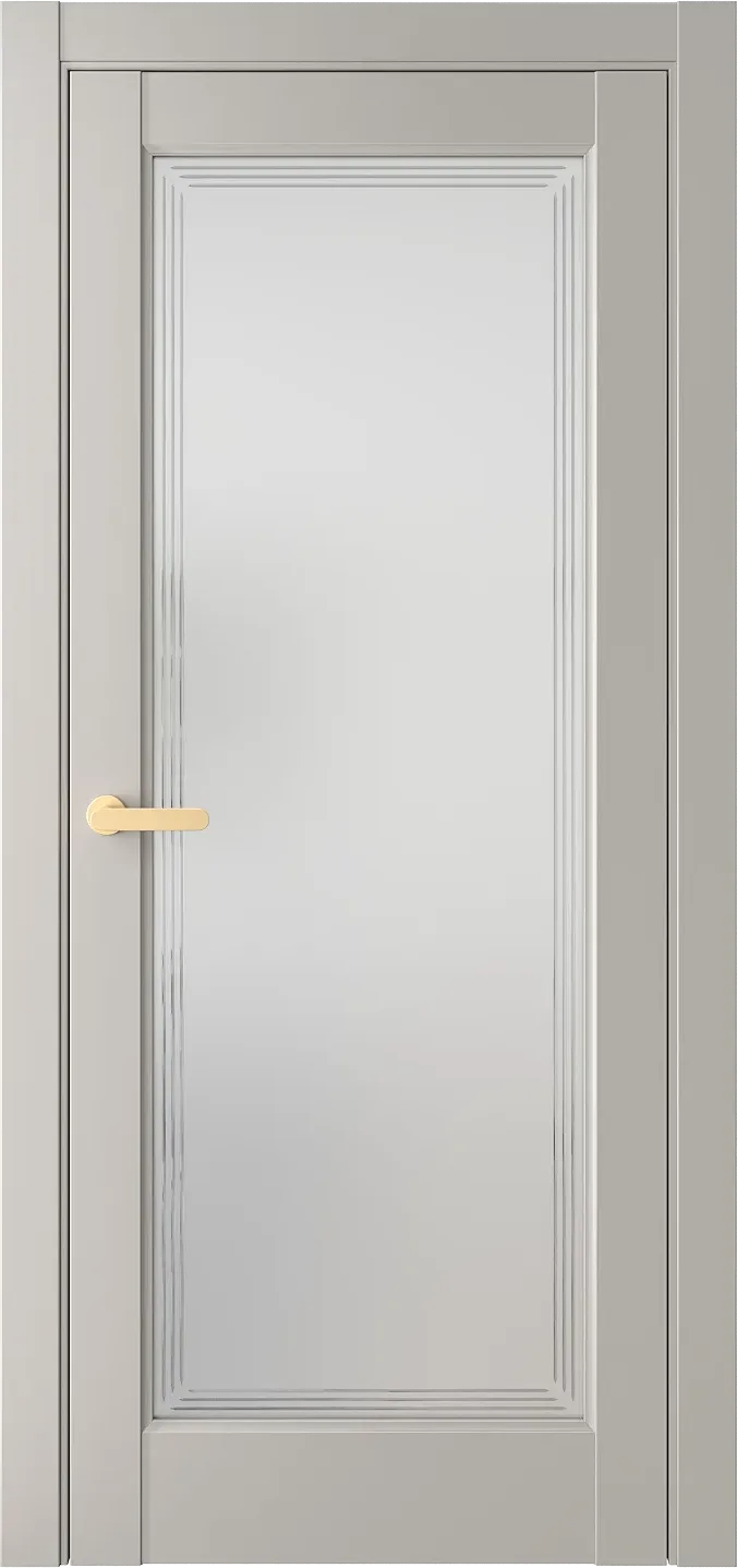 Межкомнатная дверь MNS 2 — Стекло 1 белое(Сатинат)