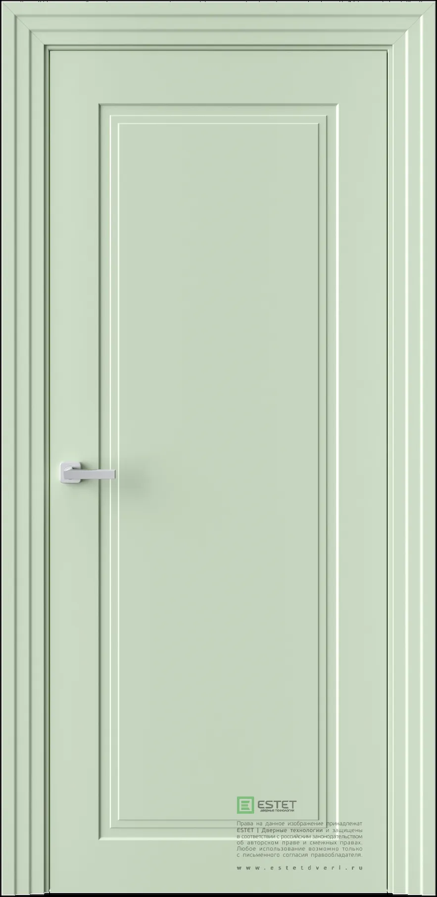 Межкомнатная дверь N1 — RAL6019