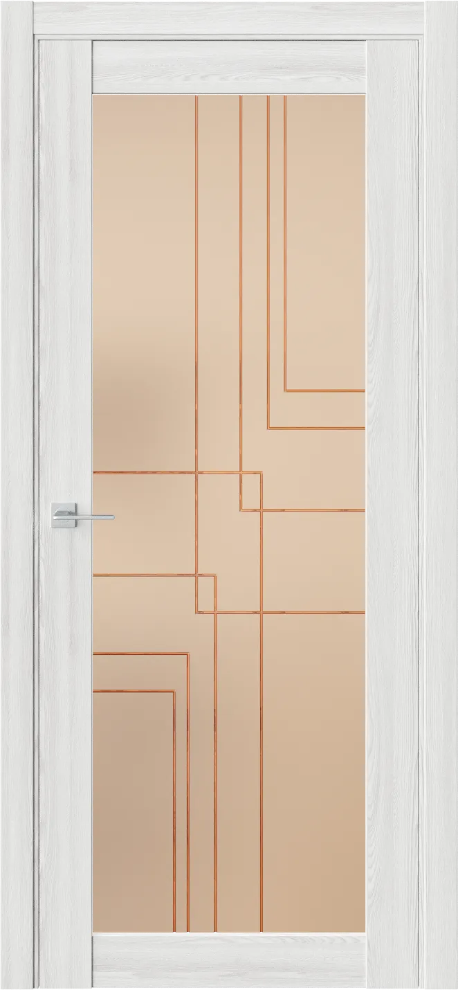 Межкомнатная дверь NEO RELISH 2 — Стекло Prime8 сатинат бронза