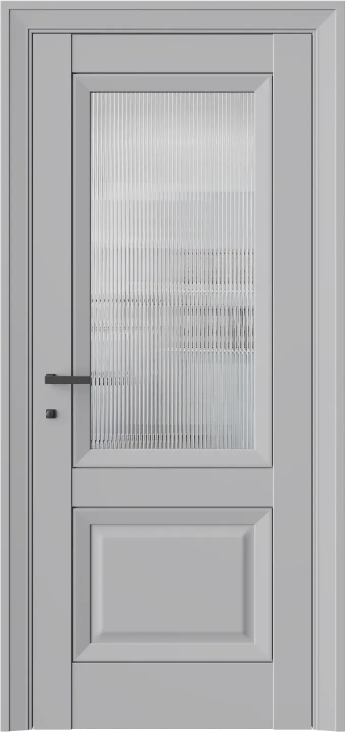 Межкомнатная дверь PALLADIUM 4F — стекло рифленое (Прозрачное, декоративное) Макиато