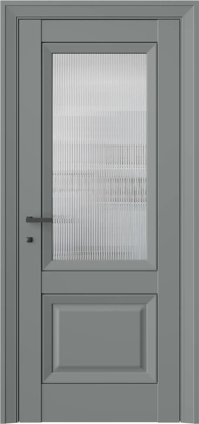 Межкомнатная дверь PALLADIUM 4F — стекло рифленое (Прозрачное, декоративное) Морская галька