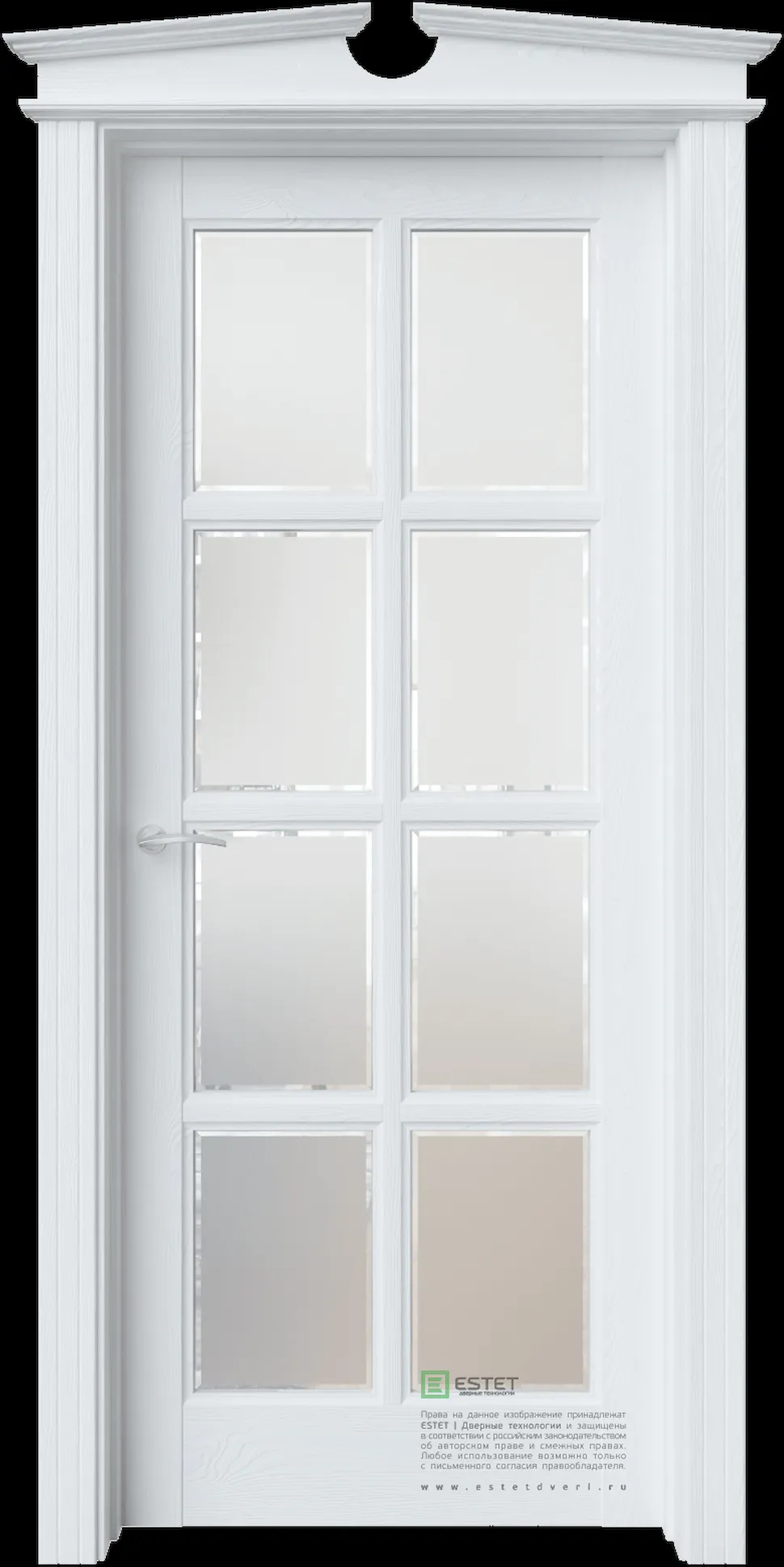 Межкомнатная дверь S16 — Ясень винтер white satin facet