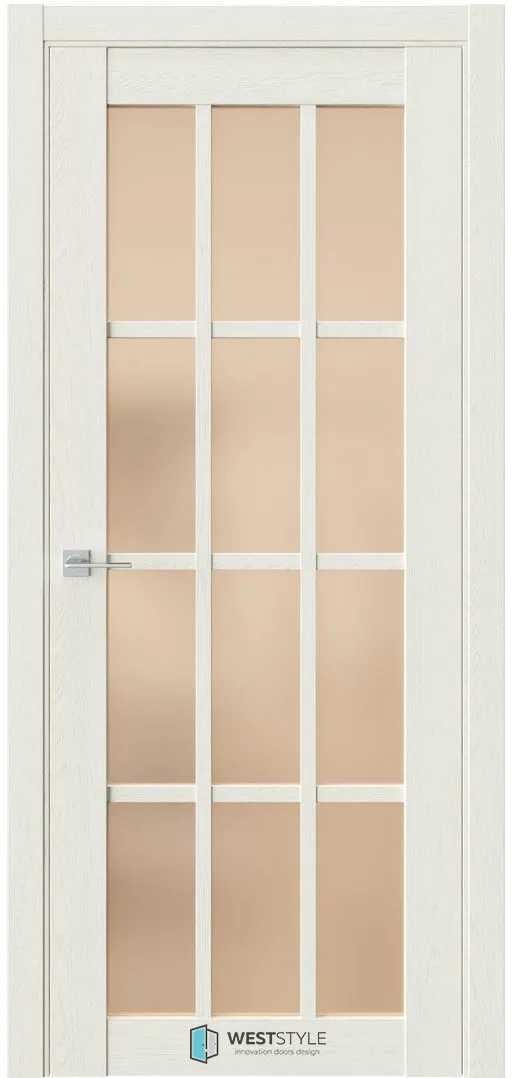 Межкомнатная дверь ZEST EMLAYER 21 — Стекло сатинат бронза