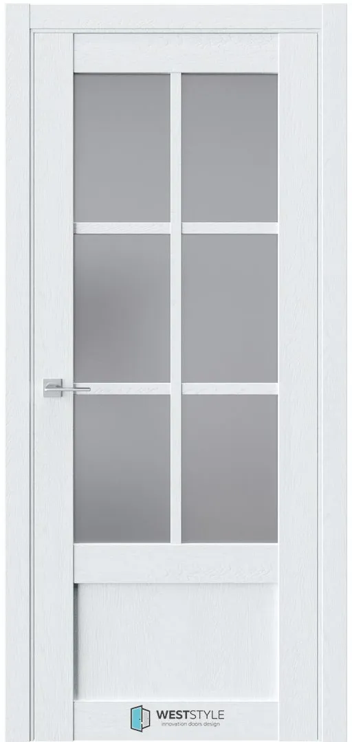 Межкомнатная дверь ZEST EMLAYER 23 — Стекло сатинат графит