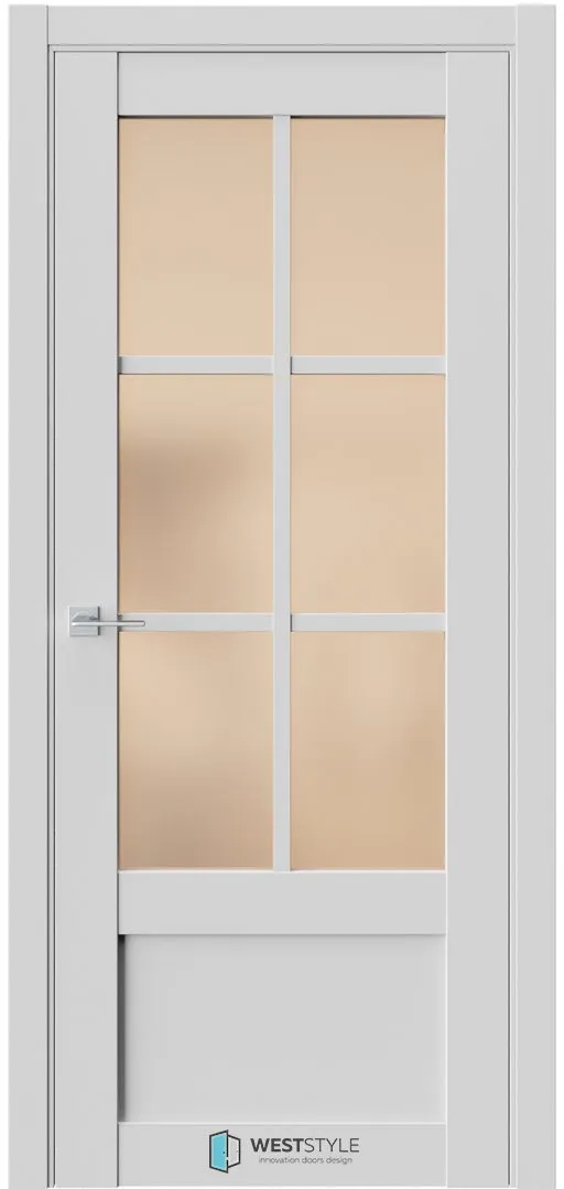 Межкомнатная дверь ZEST EMLAYER 23 — Стекло сатинат бронза