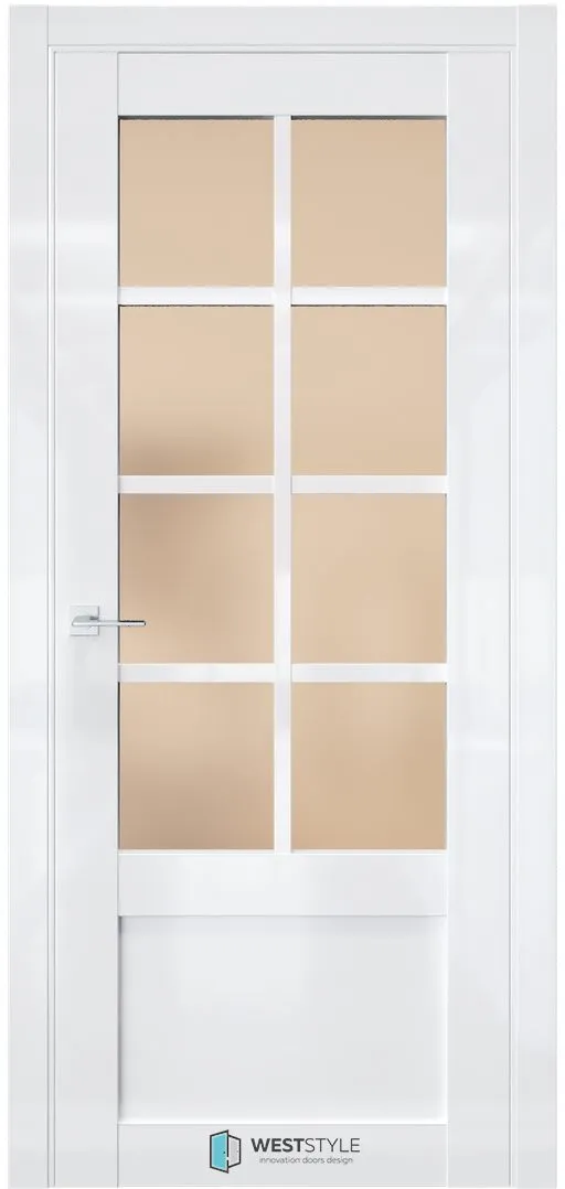 Межкомнатная дверь ZEST EMLAYER 25 — Стекло сатинат бронза