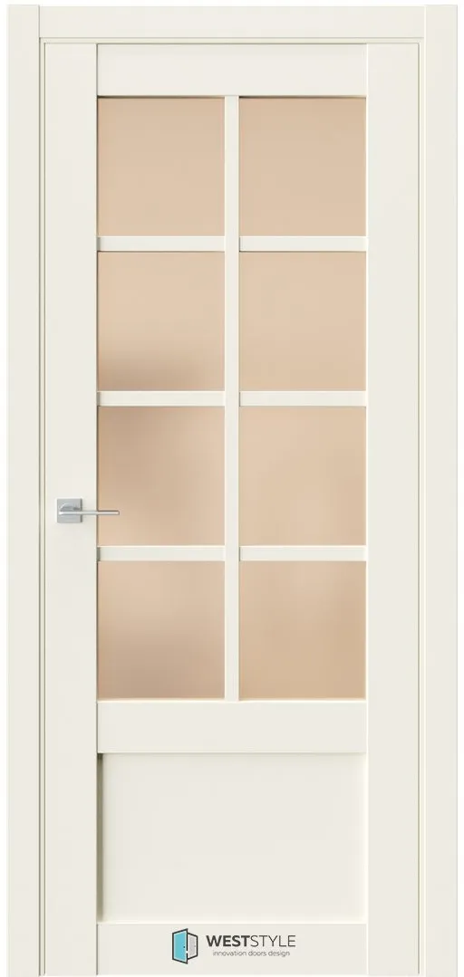 Межкомнатная дверь ZEST EMLAYER 25 — Стекло сатинат бронза