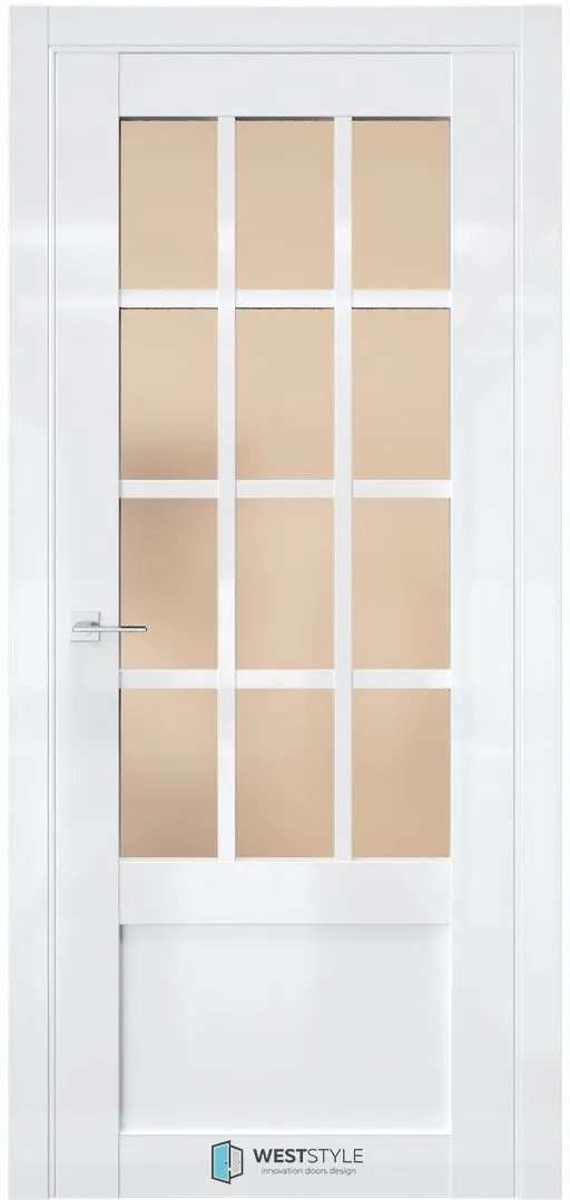 Межкомнатная дверь ZEST EMLAYER 29 — Стекло сатинат бронза