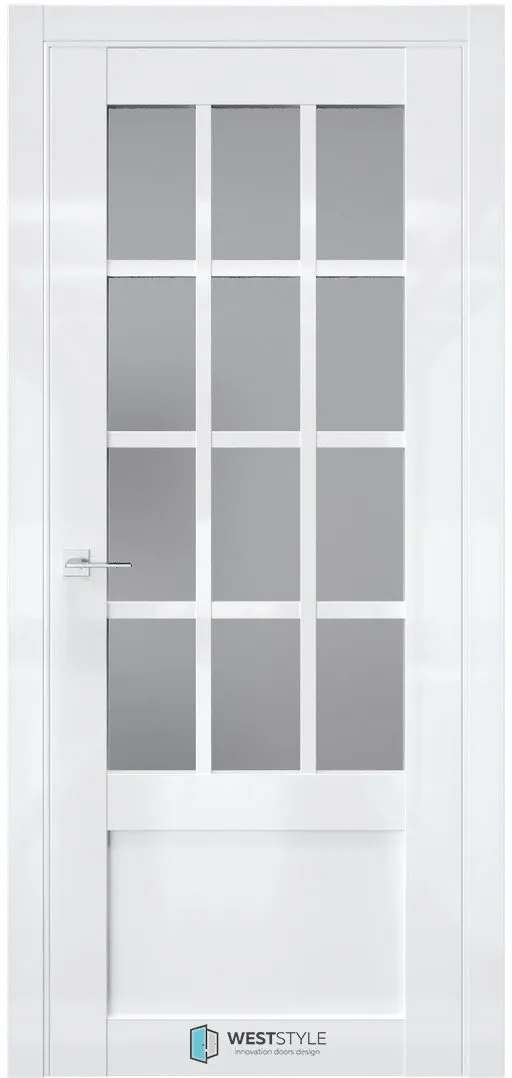 Межкомнатная дверь ZEST EMLAYER 29 — Стекло сатинат графит