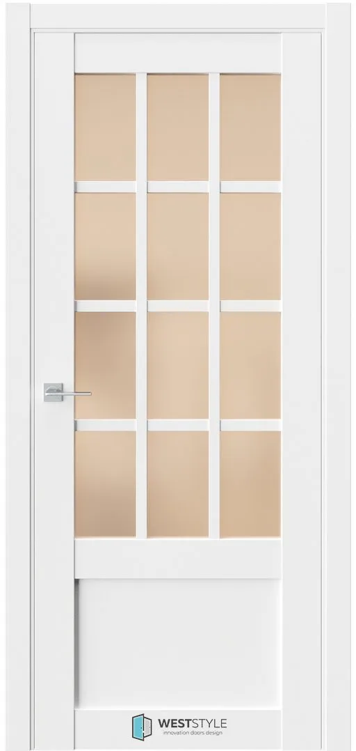 Межкомнатная дверь ZEST EMLAYER 29 — Стекло сатинат бронза