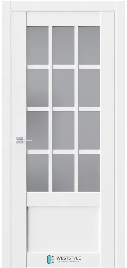 Межкомнатная дверь ZEST EMLAYER 29 — Стекло сатинат графит