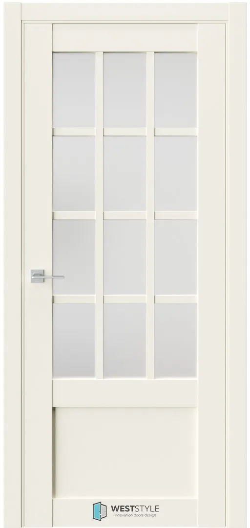 Межкомнатная дверь ZEST EMLAYER 29 — Стекло сатинат белое