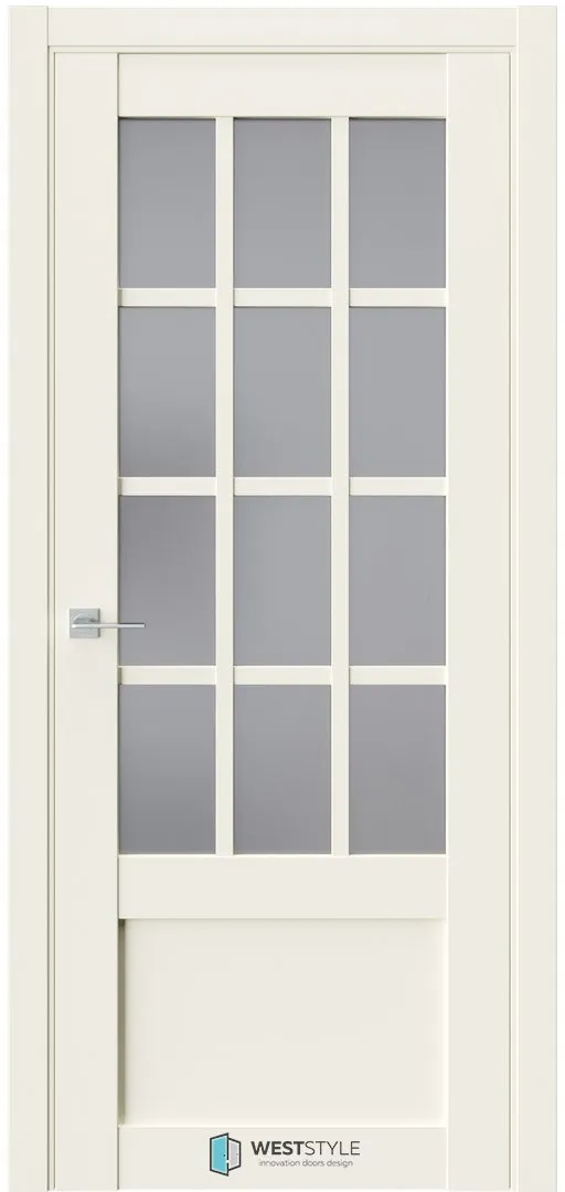 Межкомнатная дверь ZEST EMLAYER 29 — Стекло сатинат графит