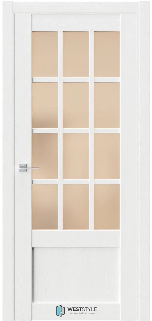 Межкомнатная дверь ZEST EMLAYER 29 — Стекло сатинат бронза