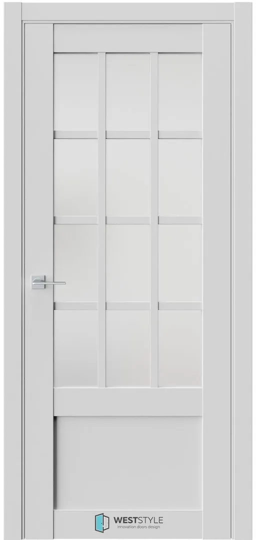 Межкомнатная дверь ZEST EMLAYER 29 — Стекло сатинат белое