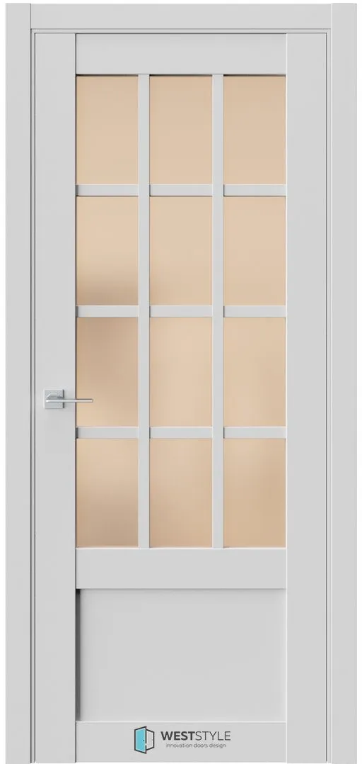 Межкомнатная дверь ZEST EMLAYER 29 — Стекло сатинат бронза
