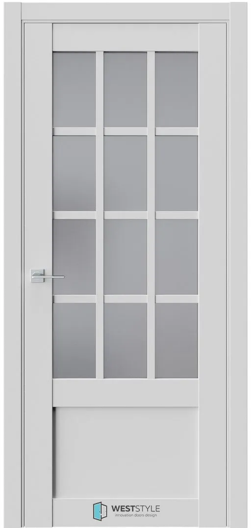 Межкомнатная дверь ZEST EMLAYER 29 — Стекло сатинат графит