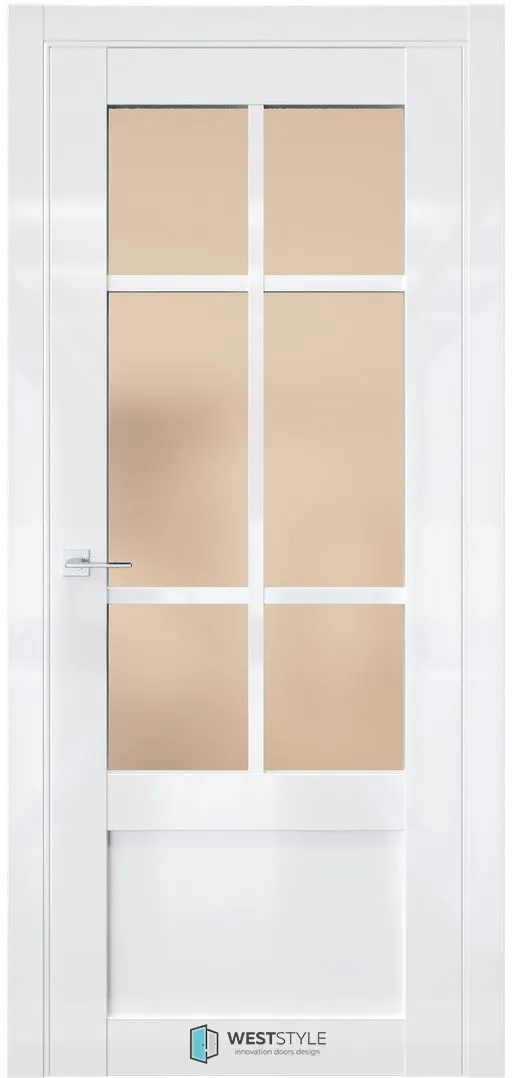Межкомнатная дверь ZEST EMLAYER 31 — Стекло сатинат бронза