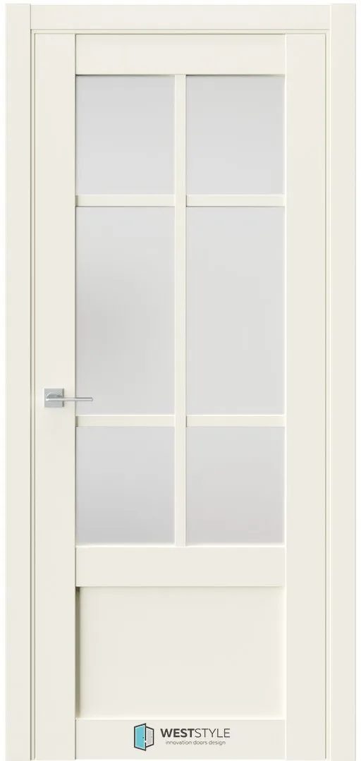 Межкомнатная дверь ZEST EMLAYER 31 — Стекло сатинат белое