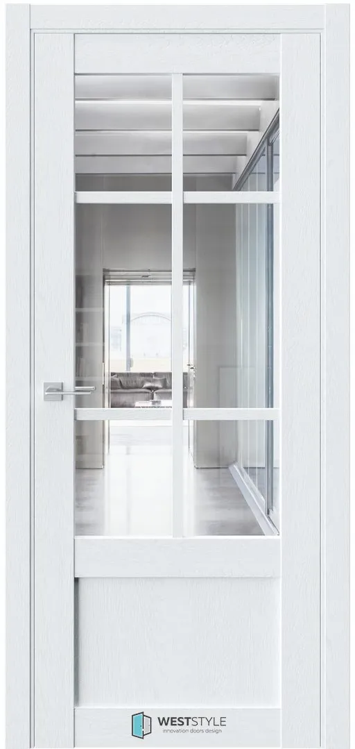 Межкомнатная дверь ZEST EMLAYER 31 — Стекло сияние