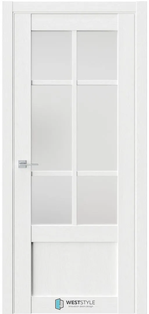 Межкомнатная дверь ZEST EMLAYER 31 — Стекло сатинат белое