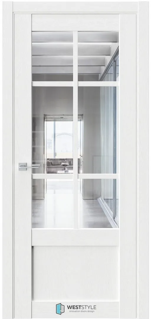 Межкомнатная дверь ZEST EMLAYER 31 — Стекло сияние