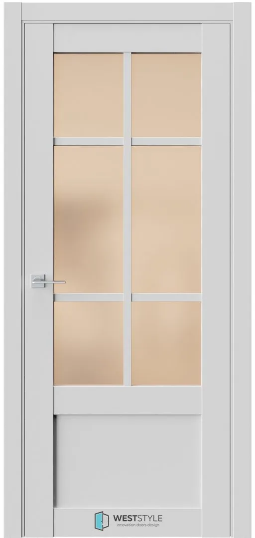 Межкомнатная дверь ZEST EMLAYER 31 — Стекло сатинат бронза