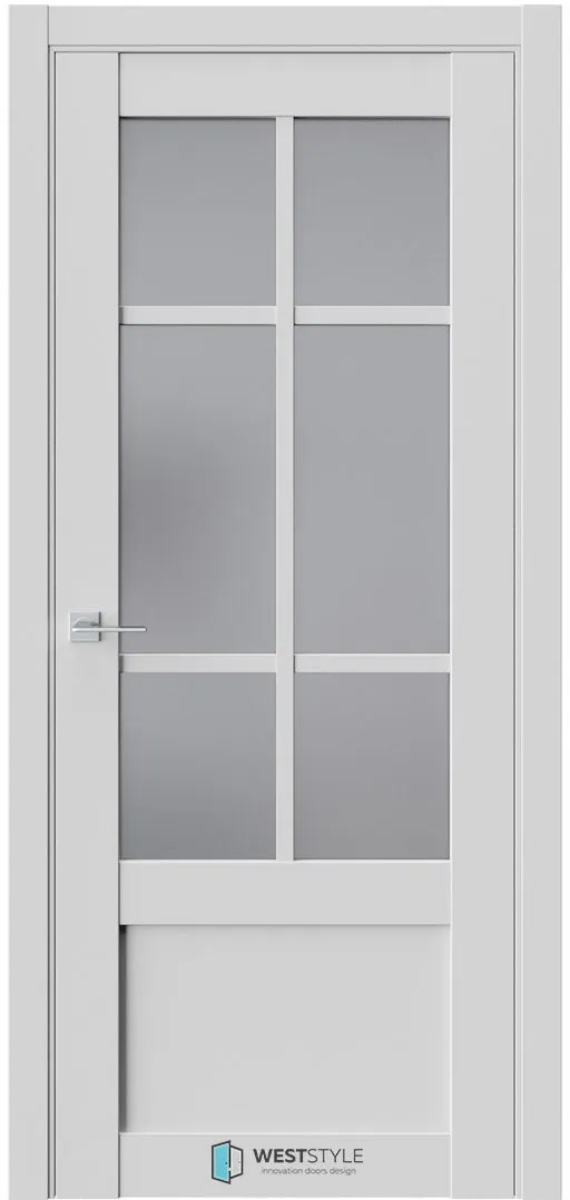 Межкомнатная дверь ZEST EMLAYER 31 — Стекло сатинат графит