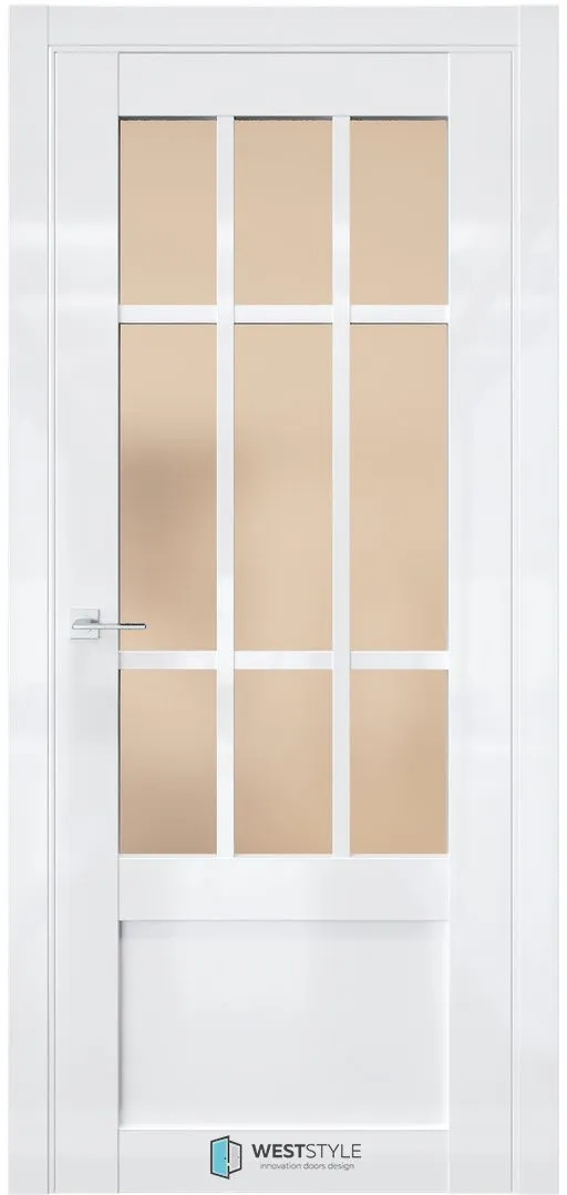 Межкомнатная дверь ZEST EMLAYER 33 — Стекло сатинат бронза
