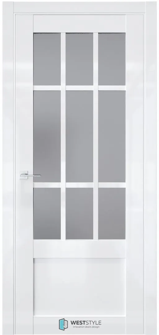 Межкомнатная дверь ZEST EMLAYER 33 — Стекло сатинат графит