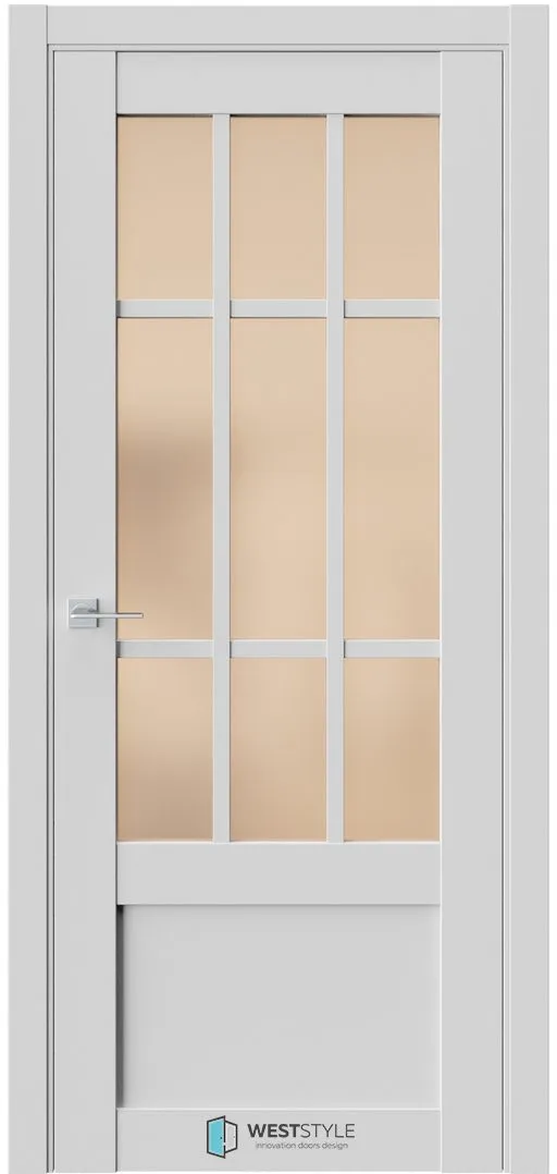 Межкомнатная дверь ZEST EMLAYER 33 — Стекло сатинат бронза