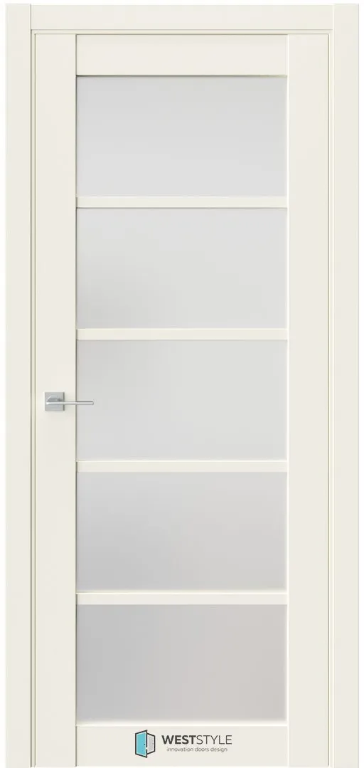 Межкомнатная дверь ZEST EMLAYER 9 — Стекло сатинат белое