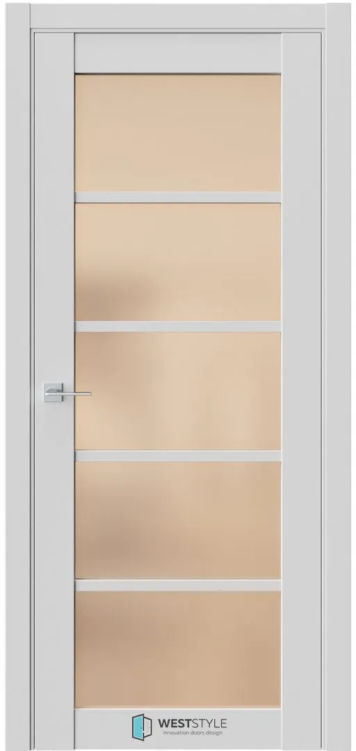 Межкомнатная дверь ZEST EMLAYER 9 — Стекло сатинат бронза
