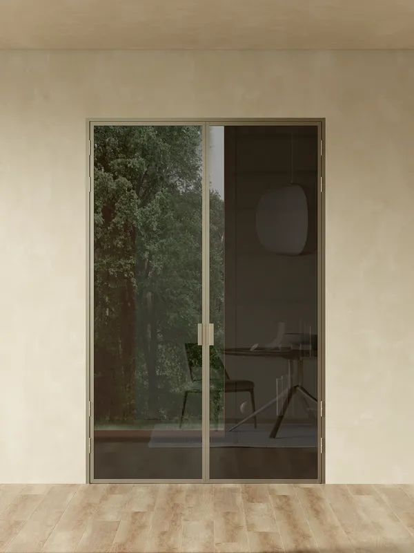 Распашная алюминиевая перегородка Minoli 1