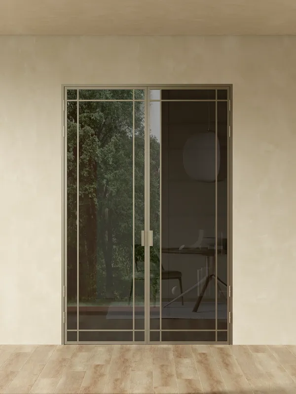 Распашная алюминиевая перегородка Minoli 10