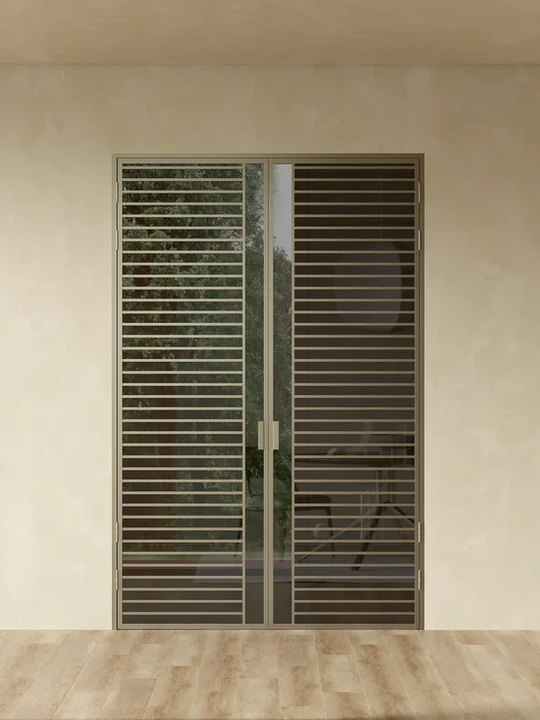 Распашная алюминиевая перегородка Minoli 11