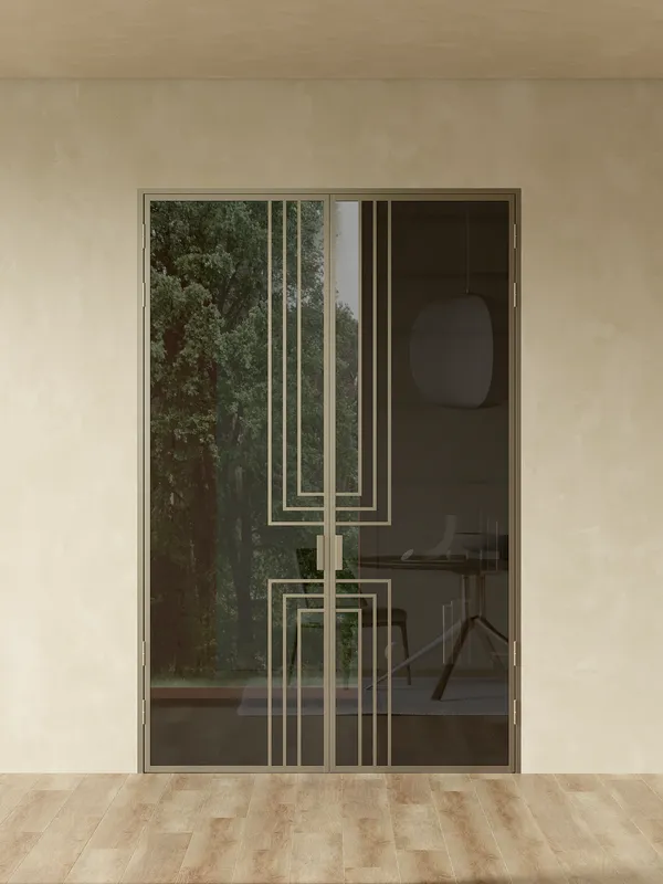 Распашная алюминиевая перегородка Minoli 14