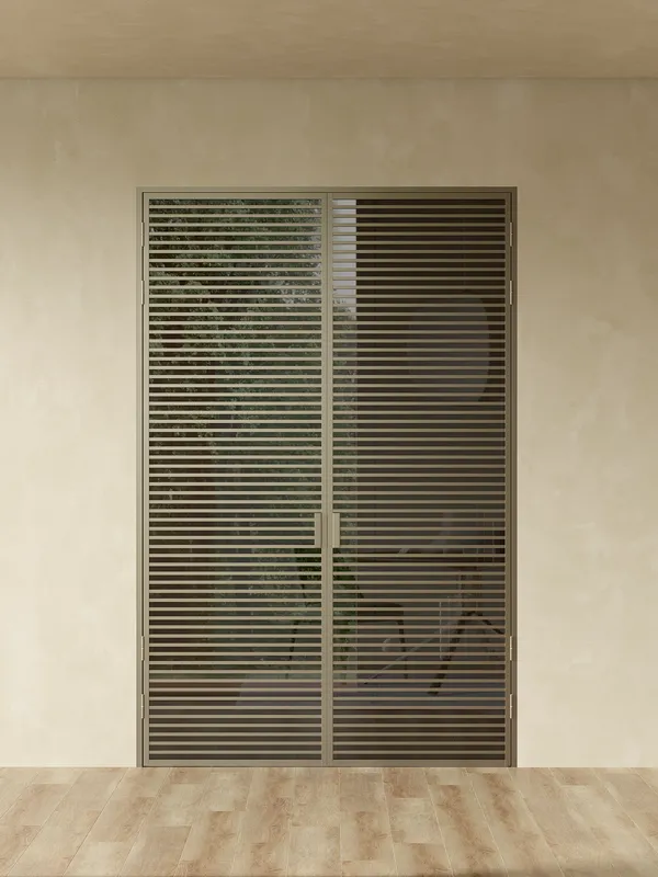 Распашная алюминиевая перегородка Minoli 15